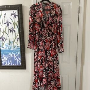 Red and Pink Floral Dress size 20